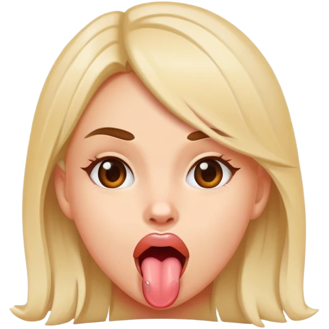 Girl sticking out tongue  emoji