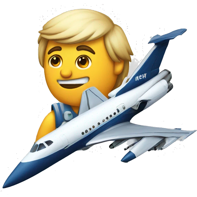 Jet with a si that says "nooooooo" emoji