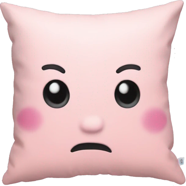 A pastel pink pillow emoji