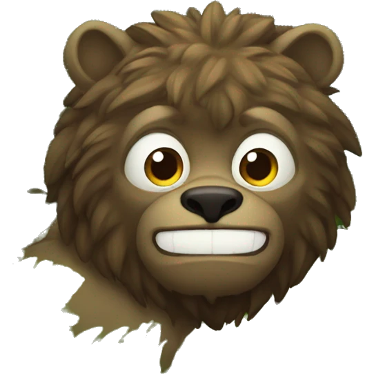 beast in forest emoji