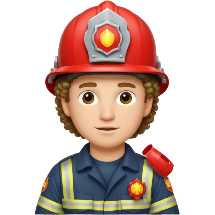 fireman curly hair  emoji