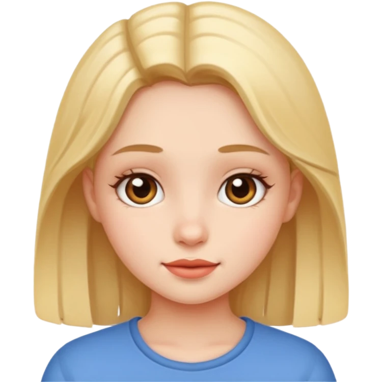￼Cute girl emoji