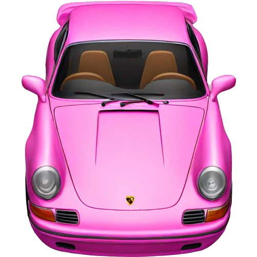Pink Porsche  emoji