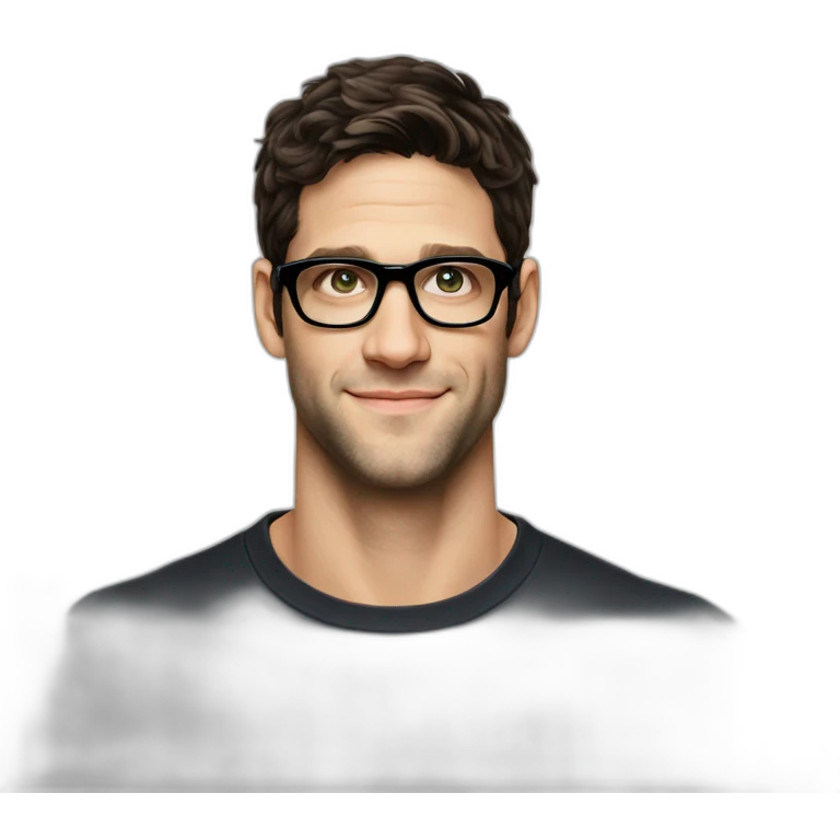 Young Justin bartha wearing Black galsses emoji