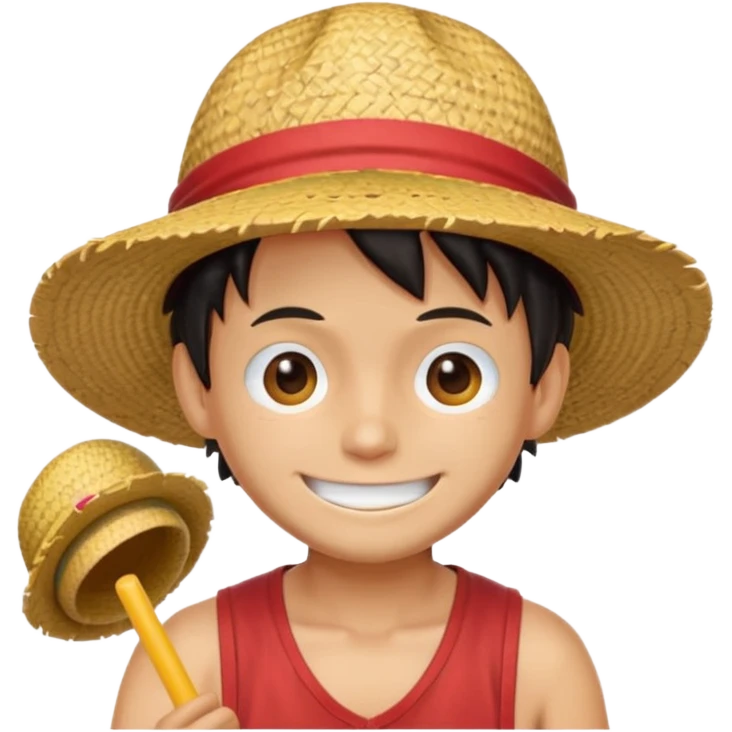 Emoji de luffy dans one piece emoji