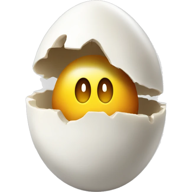 a shart biting into an eggp emoji