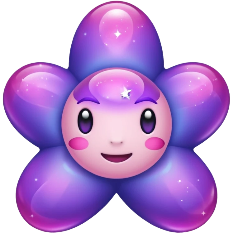 Pokemon legendary purple and pink cosmog emoji