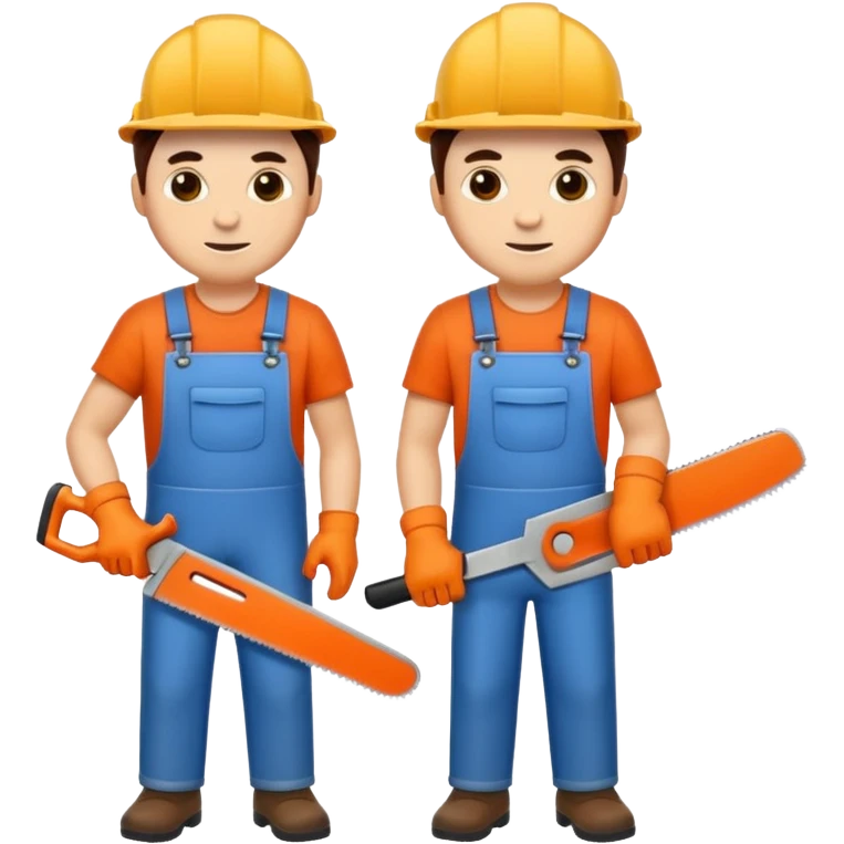 men with saws emoji