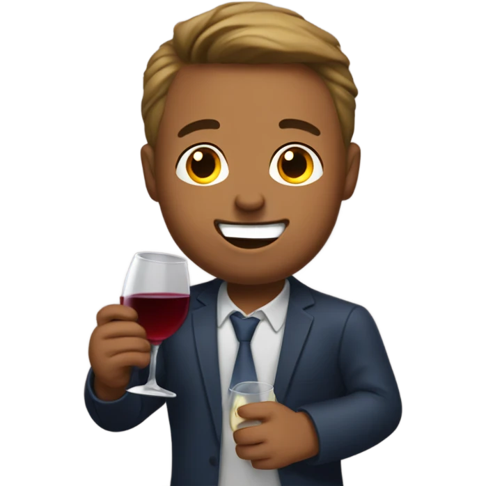 Gavin newsome drinking wine emoji