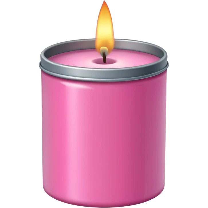 pink candle tin emoji