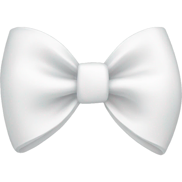 White bow emoji