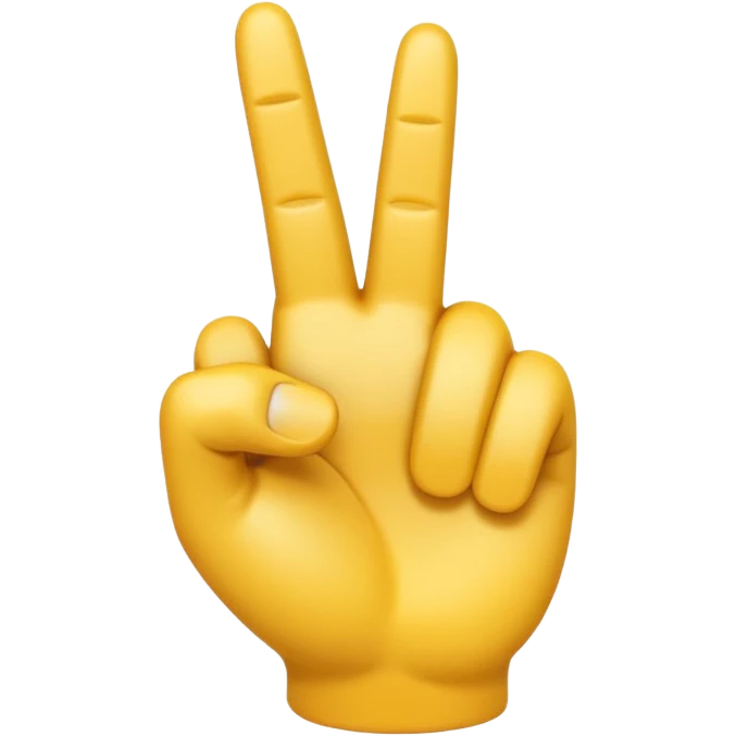 A 3D emoji in iOS emoji aesthetic style of a hand making a trigger-like gesture, with the index finger extended forward and the thumb raised upward, other fingers folded, clean white background, glossy and smooth Apple-style design

 emoji