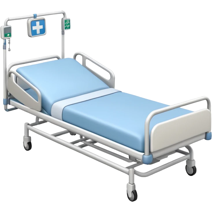 Create a hospital bed taken from a top angle emoji