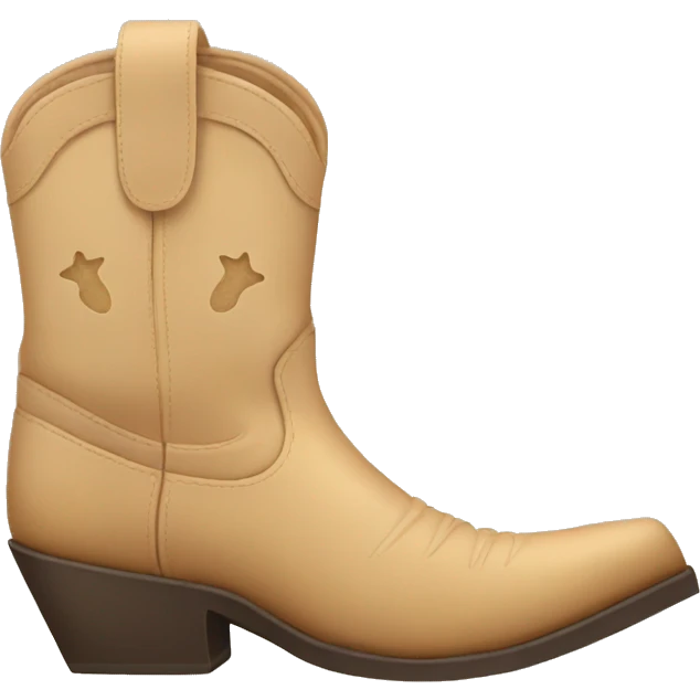 beige cowboy boots emoji
