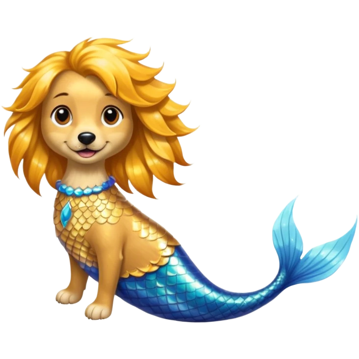 mermaid dog emoji
