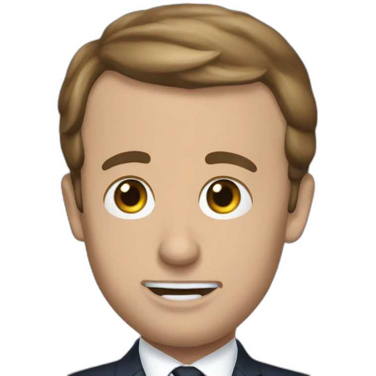 Macron qui fait caca emoji