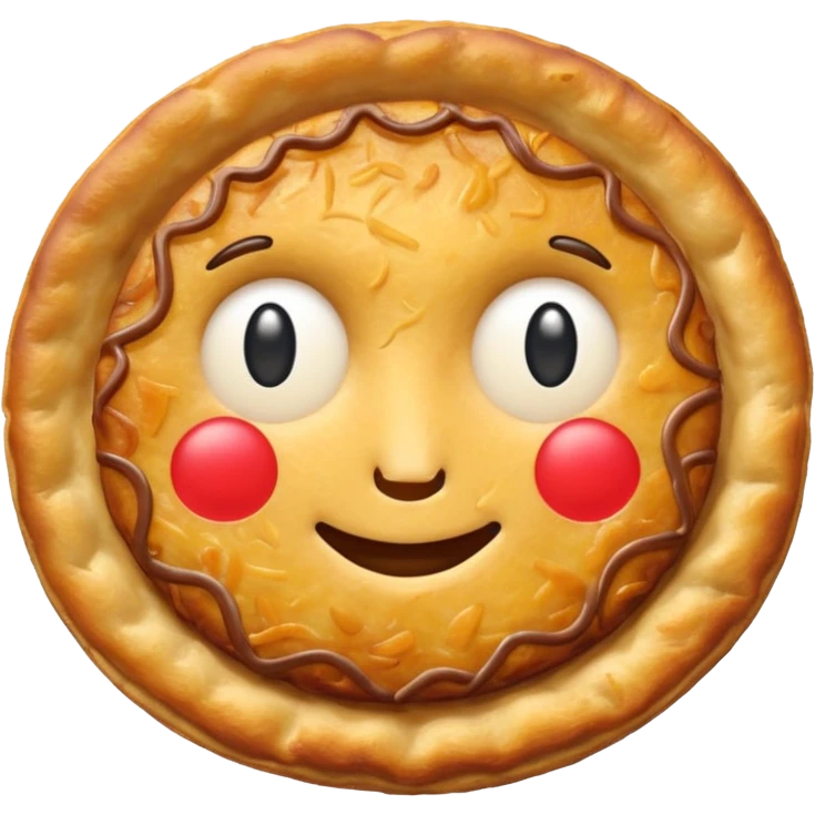 emoji of a Swiss rösti, round, golden and crispy without face emoji