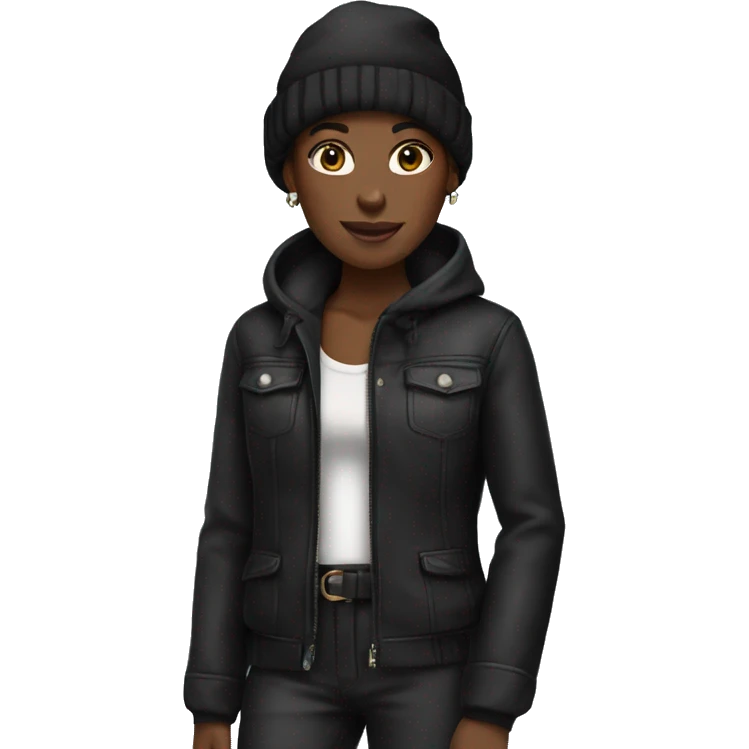Black fashion outfit emoji