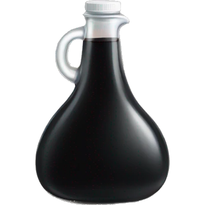 spot of black liquid on the desk emoji