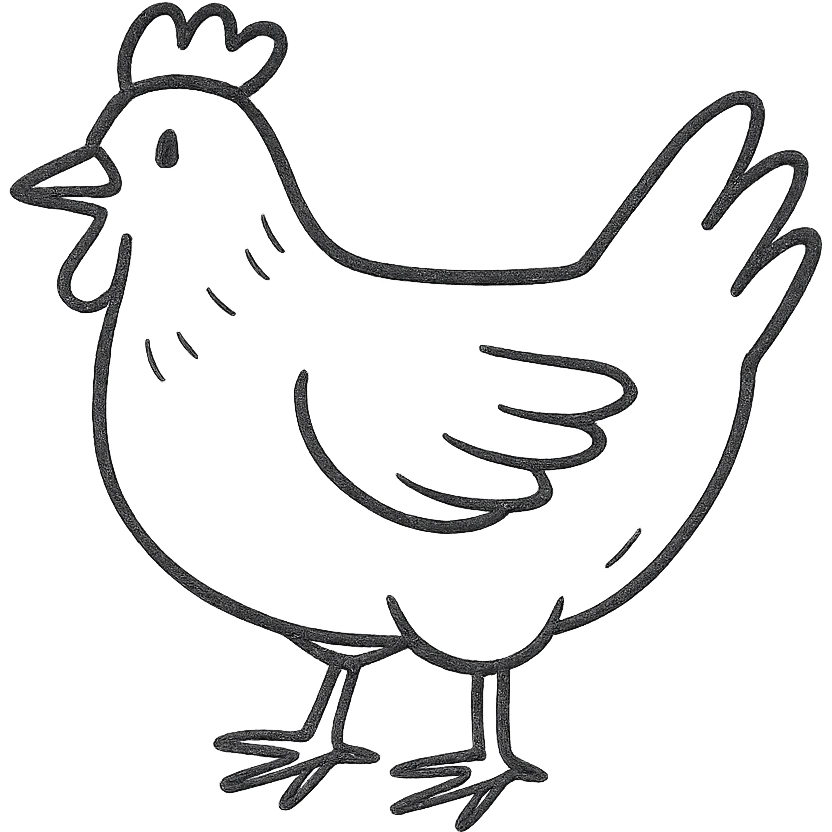 a chicken emoji