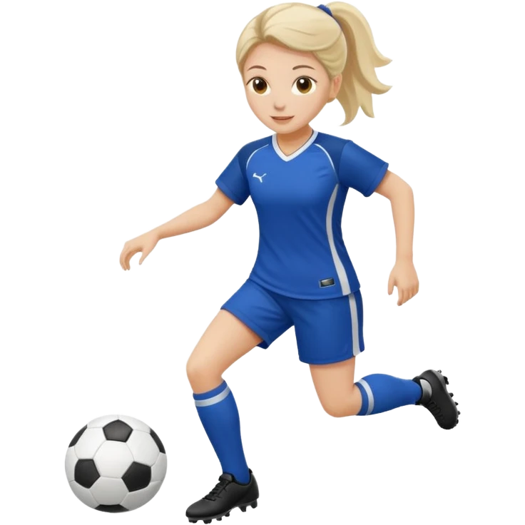 una madame che gioca a calcio emoji