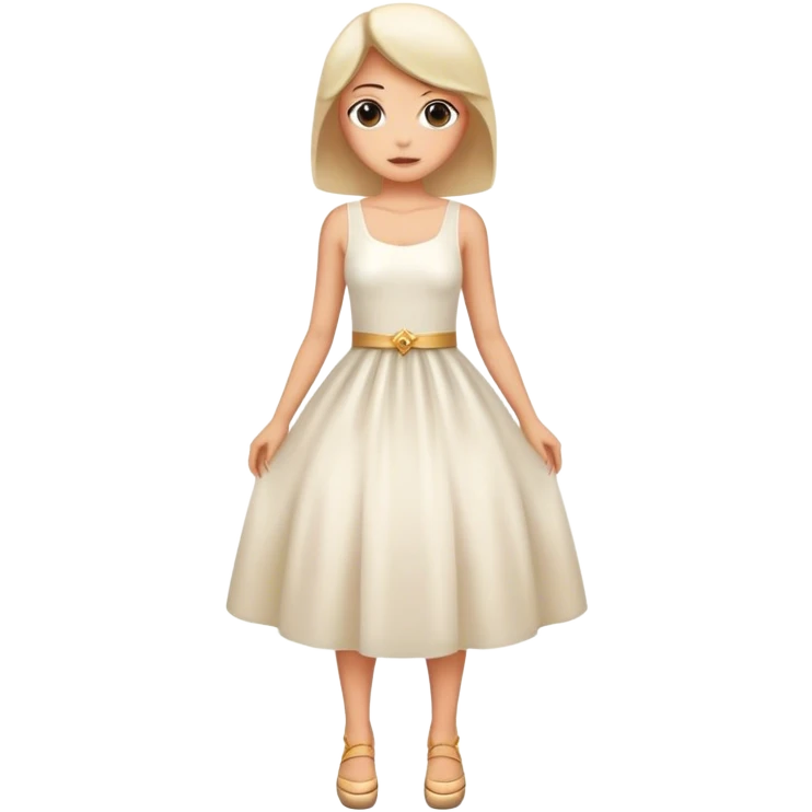 white dress emoji