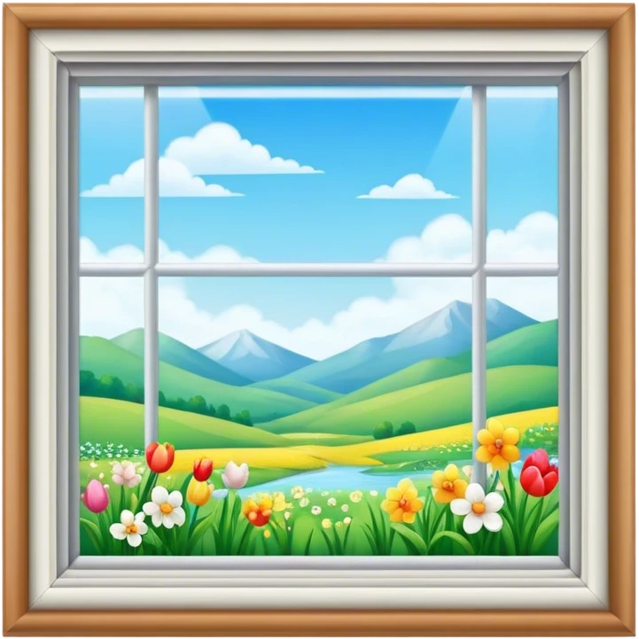 Spring window emoji