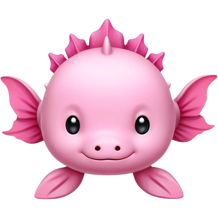 pink cute axolotl sanrio emoji
