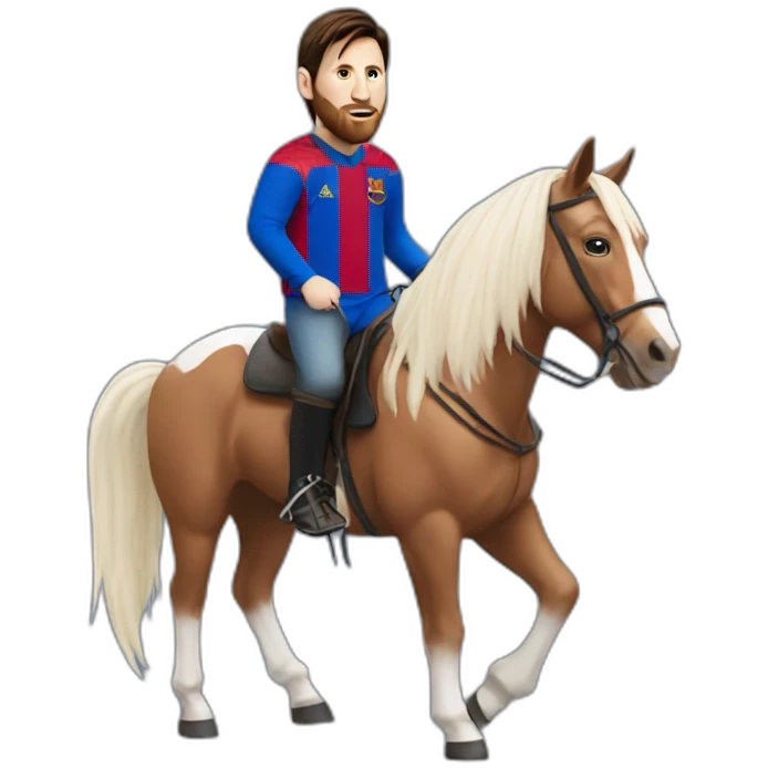 messi on a horse emoji