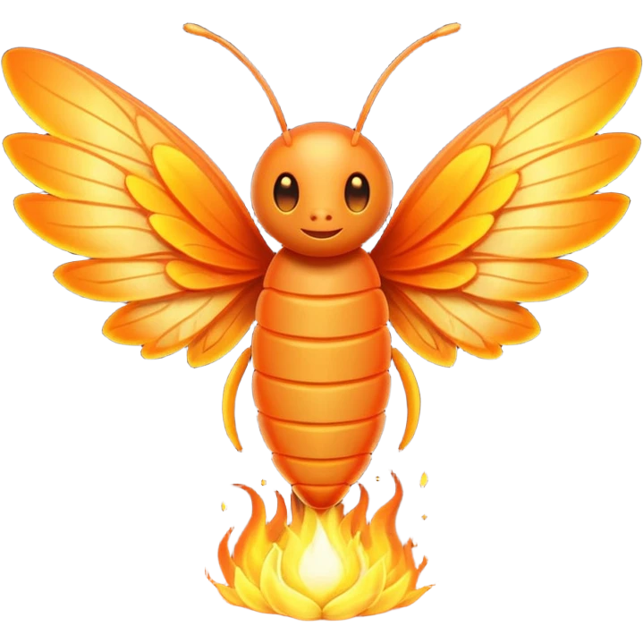 Firefly on fire emoji