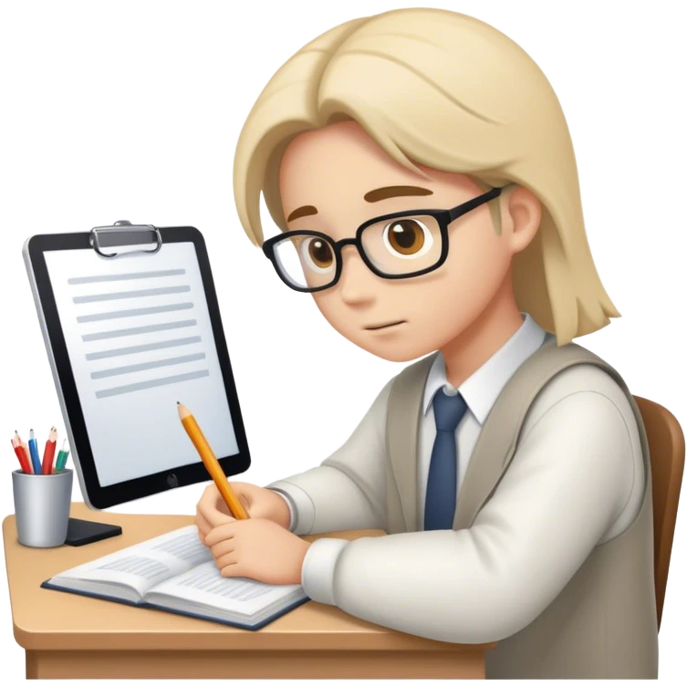 Study hard emoji