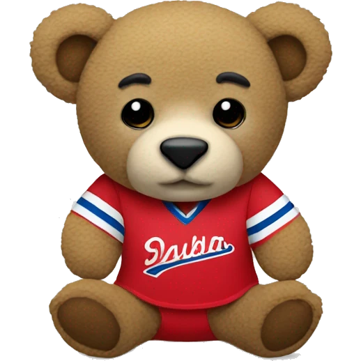 Osito de peluche con jersey  emoji