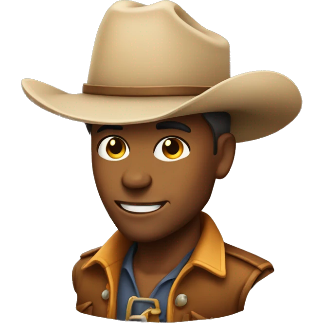 smirking cowboy emoji