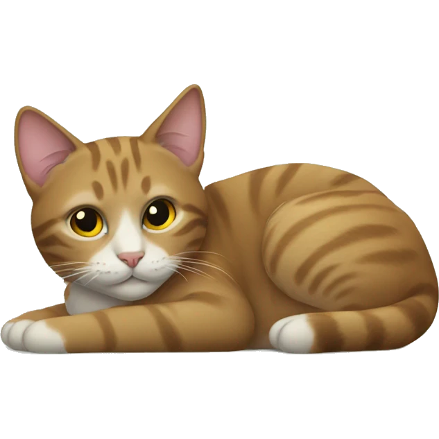 Cat lying down emoji