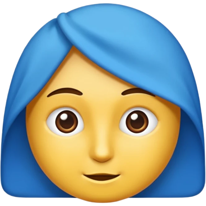 Mavi renkte bir bayrak yap emoji