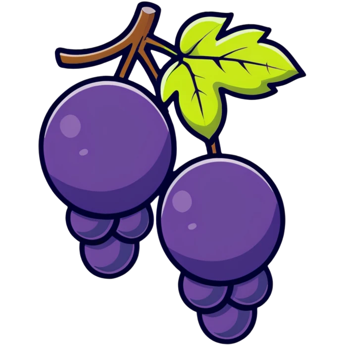 a single grape emoji