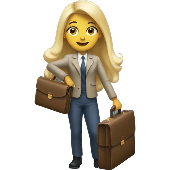 blondie holding out briefcase emoji