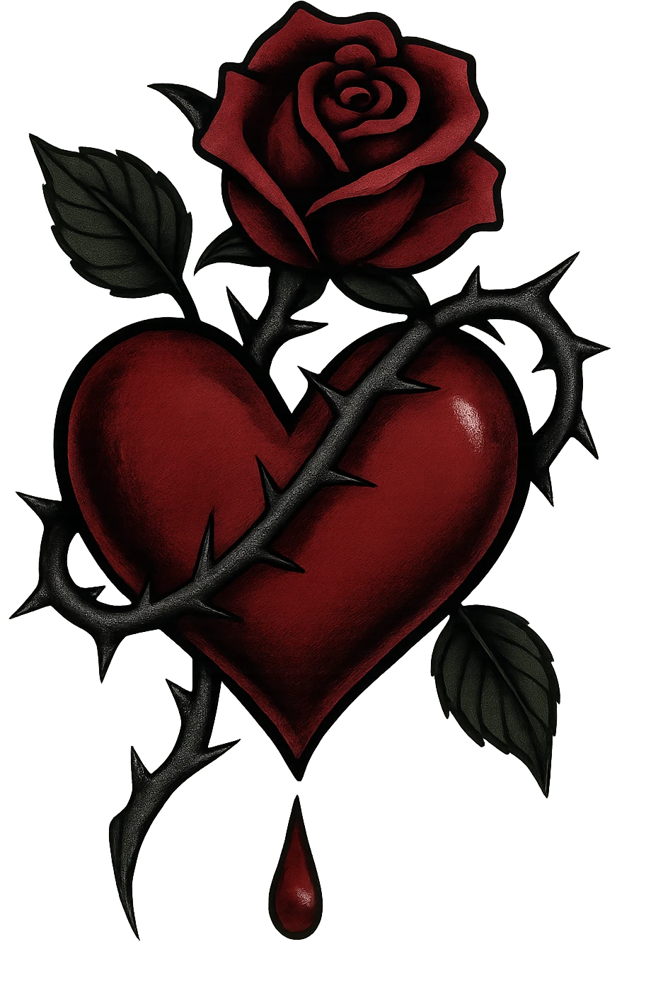 emo rose heart,, remove background emoji