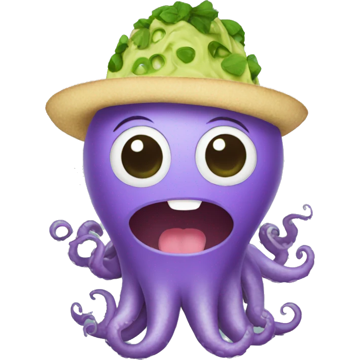guacamole octopus cute emoji