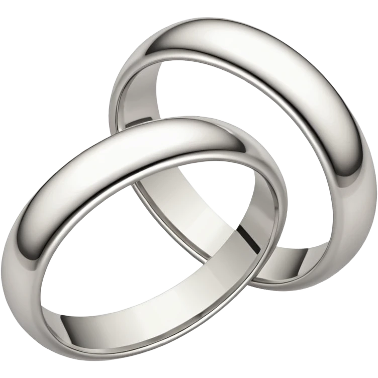 Wedding rings white gold emoji