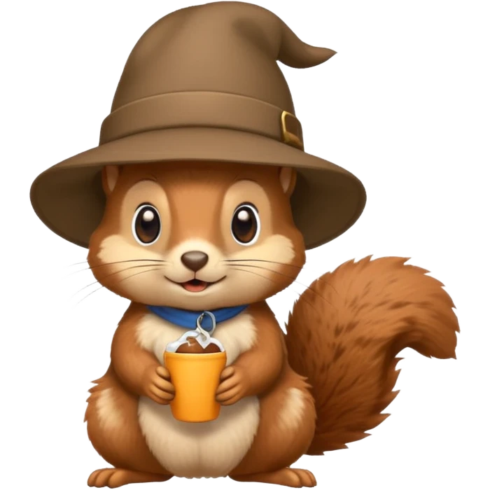 squirell with hat emoji