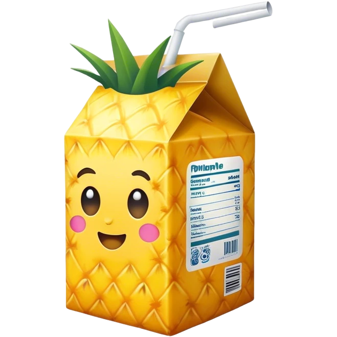 pineapple juice carton emoji