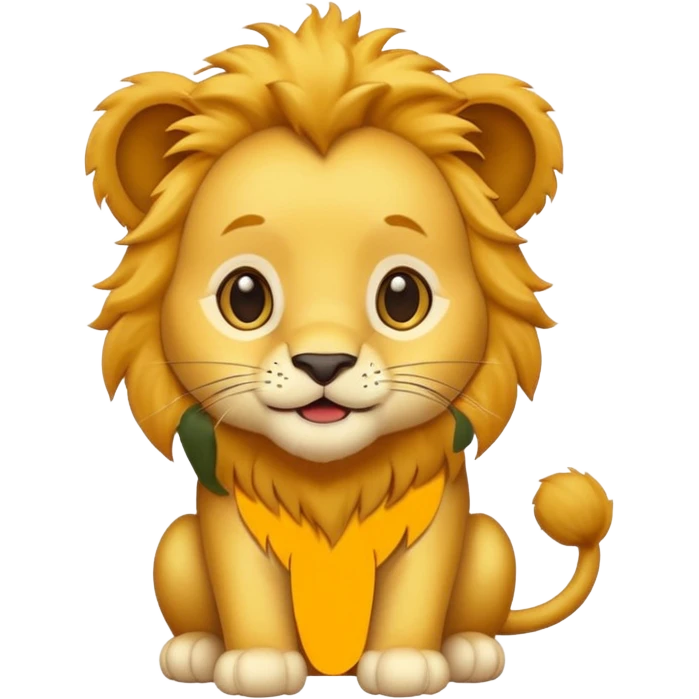 a baby lions 🦁  emoji