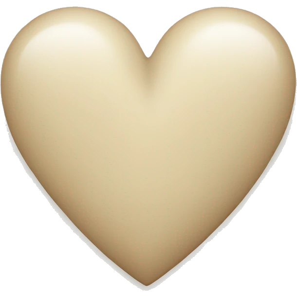herz in beige emoji