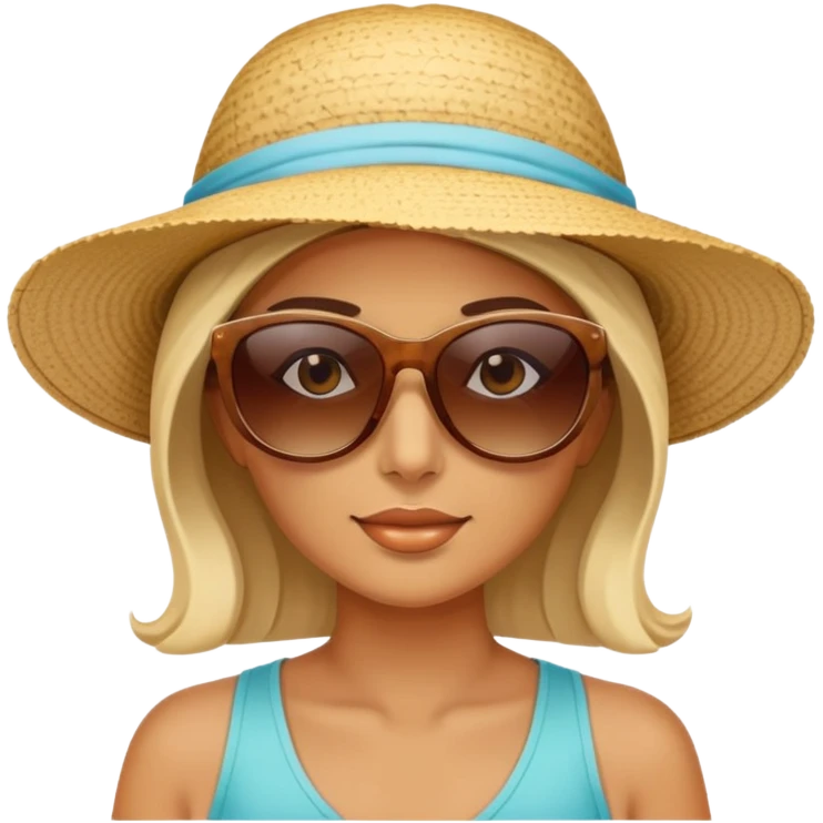 Woman beach  emoji