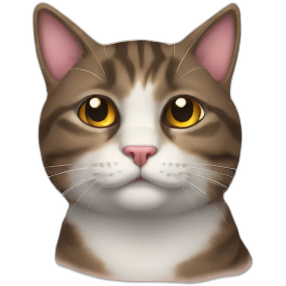 Monday left me broken cat emoji