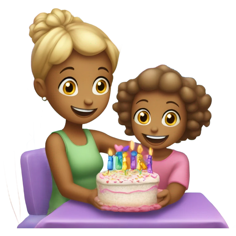 Thank you mommy for lil sister , birthday  emoji