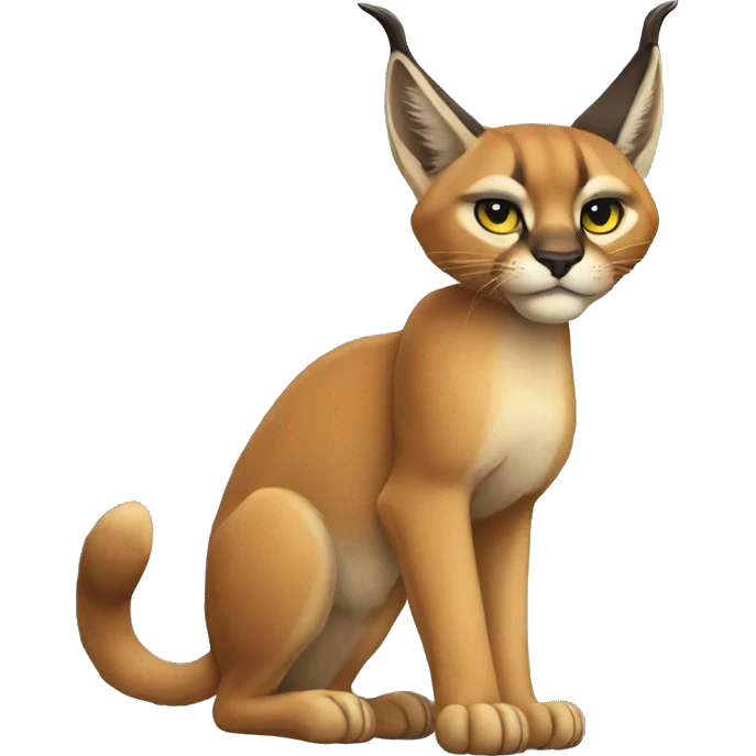 Full body caracal emoji