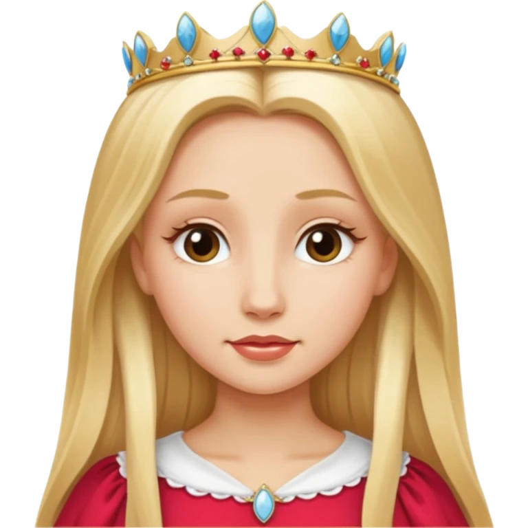 polish princess long blind hair emoji