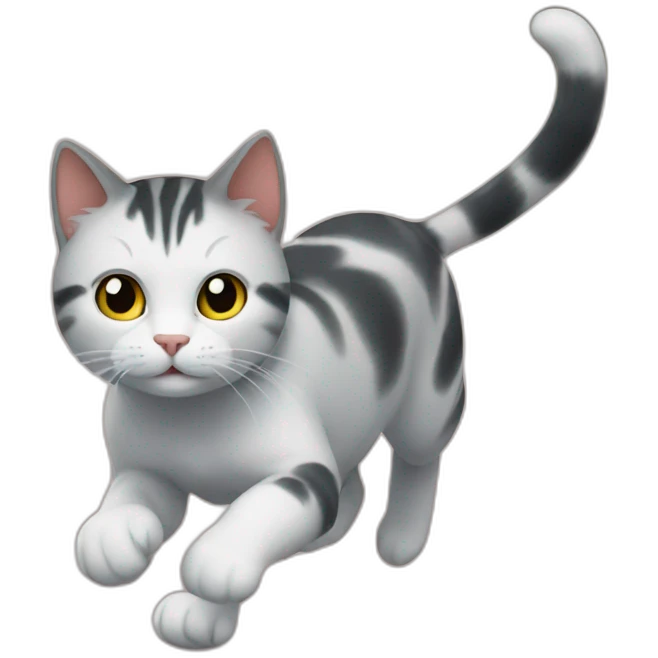 cat run emoji